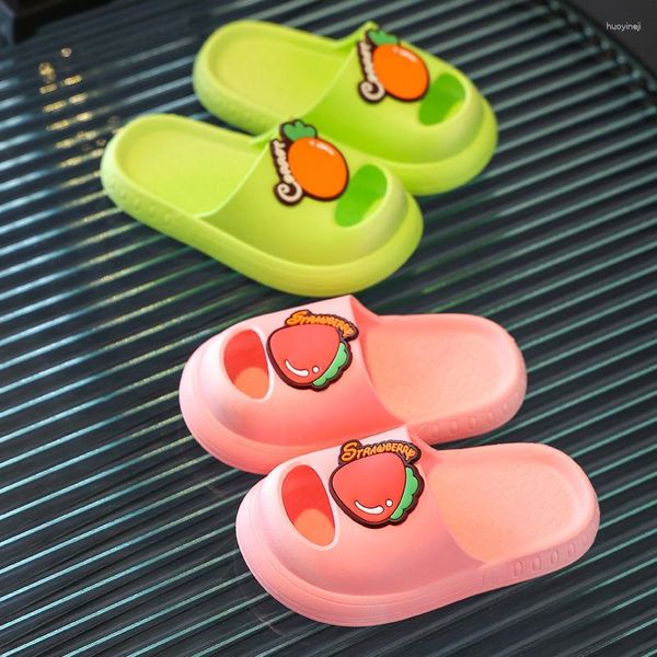 Chinelo crianças chinelos verão ao ar livre bonito para meninas sapatos de casa do bebê criança slides praia pantunflas para chaussure enfant fille