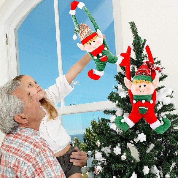 Cortina listrada decorações chapéu celebração lado pendurado fivela porta natal homem velho casa