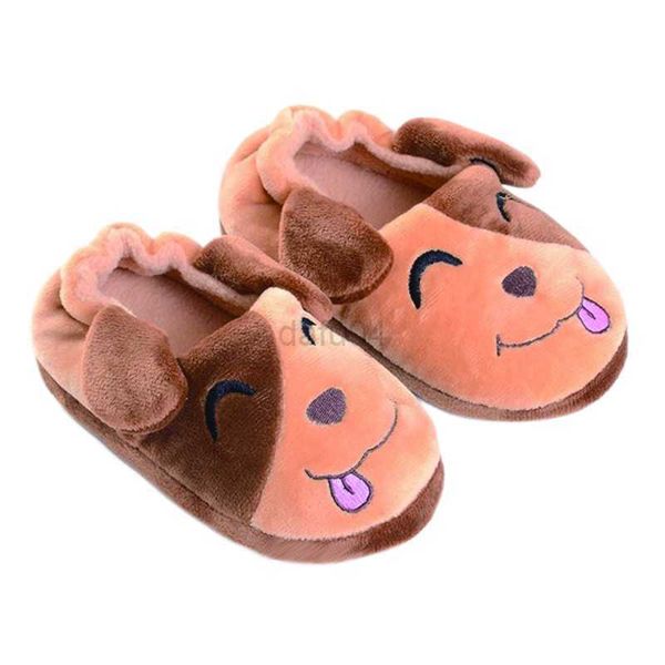 Pantofola Moda Bambino Ragazzo Pantofole Coperta Inverno Peluche Caldo Capretto Casa Calzature Cartone animato Cucciolo di cane Suola in gomma morbida Scarpe da casa Bambino Articolo L0831