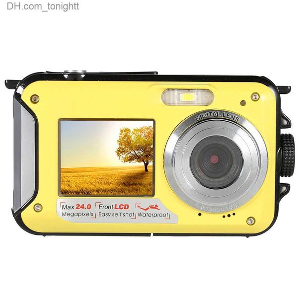 Camcorder Winait 24MP wasserdichte Digitalkamera mit 2,7'' TFT-Display unter Wasser 3 Meter kompakt Q230831