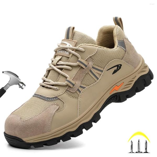 Botas Dian Sen 2023 Hombre Sapatos de Segurança para Homens Sapatilhas de Trabalho Respirável Aço Toe Puncture-Proof Indestrutível