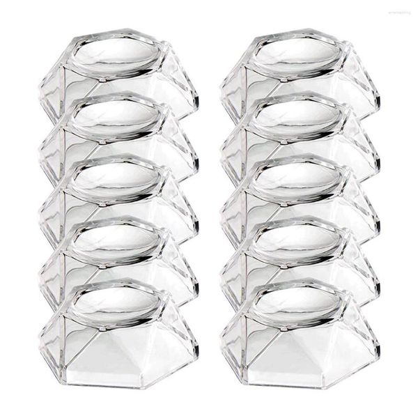 Bolsas de jóias 10pcs esfera acrílica suporte de suporte - base de bola para tênis de softball (pequeno)