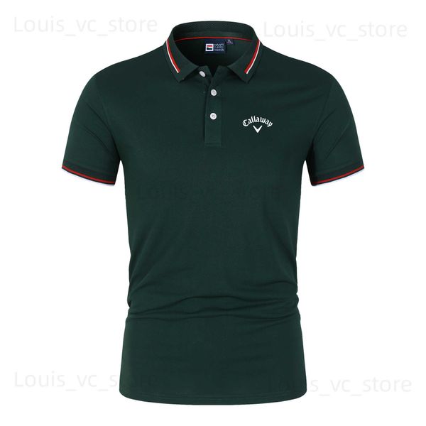 Herren-Poloshirts Callaways neues Design 2023 Sommer-Herren-Kurzarm-Poloshirt beliebte lässige Unisex-Kleidung Revers-Top T230831