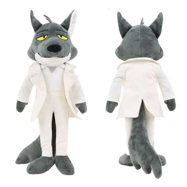 Bonecas de pelúcia 38cm Os bandidos Mr Wolf Brinquedo de pelúcia Bonito personagem de filme Boneca macia de pelúcia brinquedo fofo presentes para crianças fãs favor 230830