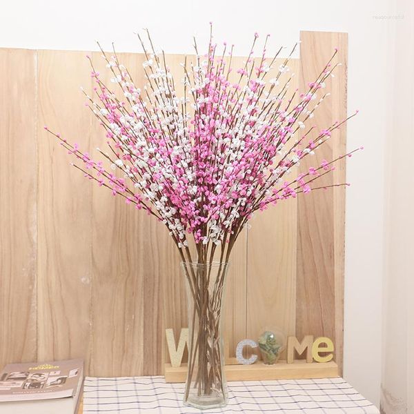 Декоративные цветы искусственные тростниковые пластмассы букет для домашнего украшения свадьбы