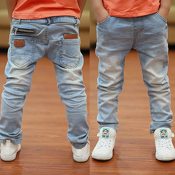 Jeans Kinder Hosen Große Jungen Stretch Joker Frühling Kinder Bleistift Leggings Herbst Denim Kleidung Für 2 bis 14 Jahre männliche Kind 230830