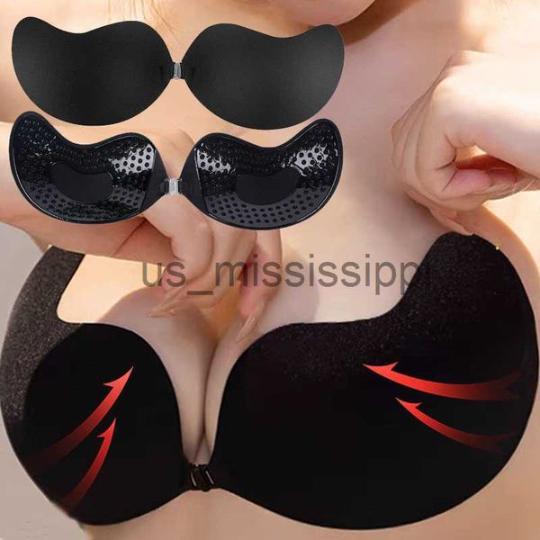 Almohadilla para el pecho Push Up Bra Adhesivo Pasty Sujetadores sin tirantes Reutilizable Cubierta del pezón Etiqueta Parche Mujeres Vestido de novia Lencería Sujetador de silicona Relleno x0831