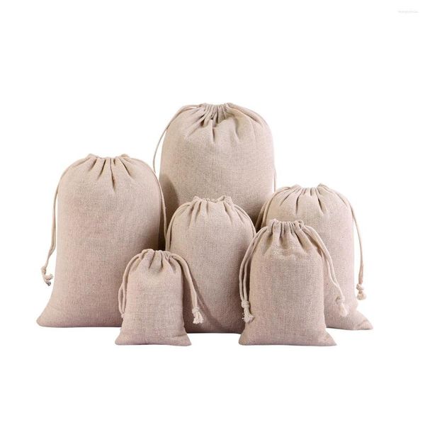 Sacos de armazenamento 20 pcs cozinha comida musselina algodão cordão vazio filtro de chá saquinho multi tamanho sabão cozinhar bolsas de cheesecloth