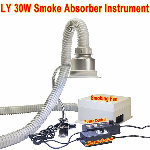 Strumento assorbitore di fumo LY 30W per la riparazione del cellulare Fumi di scarico a duplice uso e strumenti per fumare 110 V 220 V Opzione Spedizione gratuita