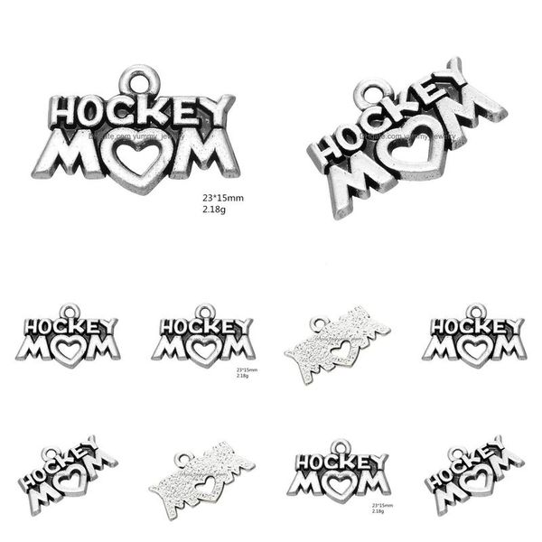 Charms Neue Mode Einfach Zu DIY 20 stücke Geschenk Mes Hockey Mom Schmuck Für Frauen Machen Fit Halskette Oder Drop lieferung Erkenntnisse Komponenten Dhdvk