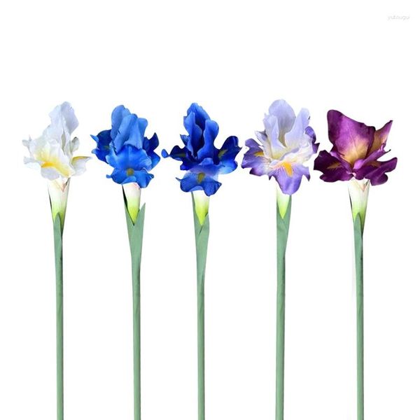 Dekorative Blumen, künstliche Iris, Blumenzweig, Frühling, Hochzeit, Saal, Zuhause, Büro, Tischdekoration, Tectorum, Seide, gefälschte Partyzubehör