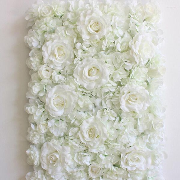 Dekoratif çiçekler 60x40cm yapay çiçek duvarı dekorasyon yol kurşun ortanca şakayık gülü düğün kemer pavilion köşeleri dekor çiçek