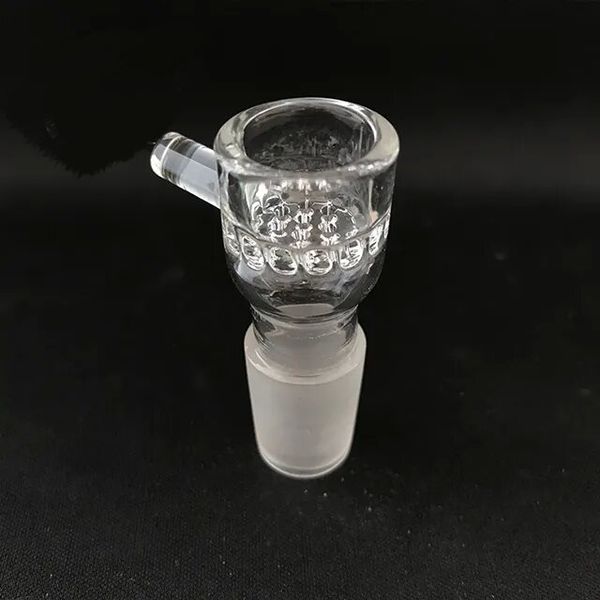 Plus Glas 22 mm Glasschale, kurze Version für neue Verdampfer, beliebte Marke FC Forum Vape, 14 mm männlich, 19-Loch-Porenplatte, Glasschirm LL