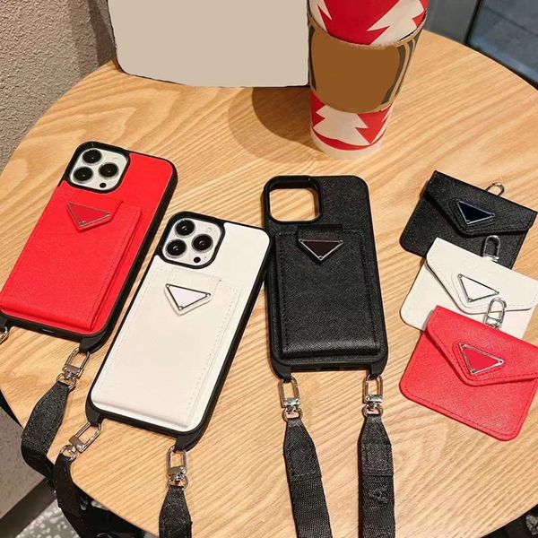 Beauty Official Designer Card Wallet Phone Cases com AirPods universais para iPhone 14 13 12 Pro Max Plus Luxury Crossbody Purse 238311C5