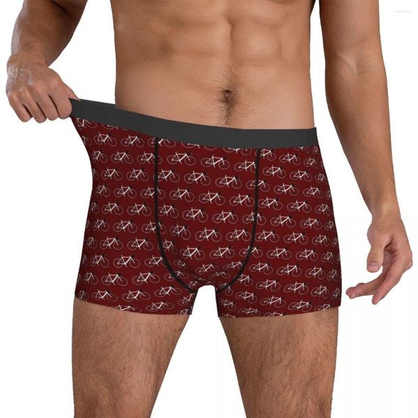 Unterhosen Coole Fahrräder Unterwäsche Weiße Fahrräder Druck Druck Boxershorts Trenky Mann Atmungsaktive kurze Geburtstagsgeschenk