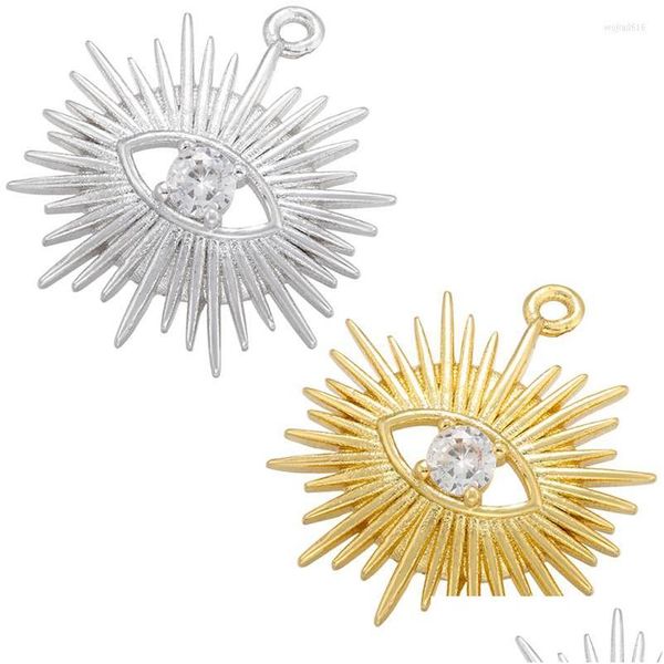 Charms Zhukou Colore oro Riccio di mare Ciondolo Fai da te Collana fatta a mano Orecchini Accessori di gioielli Forniture all'ingrosso Vd1026 Consegna di goccia Dh6Jl