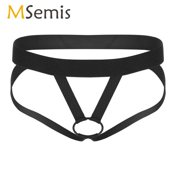 Cuecas calcinha homens lingerie crotchless arnês jockstrap roupa interior sexy aberto virilha briefs backless g-string com anel peniano porno bikini pantie 230830