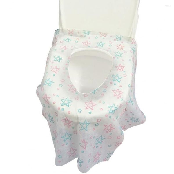 Tuvalet koltuk kapakları kapak 20pcs basit uygun hafif yıldız tabaka tek kullanımlık yastık banyo tedariki