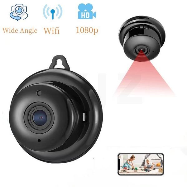 Mini Câmeras V380 Pro Câmera Wifi HD Grande Angular IP Visão Noturna Segurança Micro Camcorde Home Smart CCTV Detecção de Movimento Vídeo DVR Cam 230830