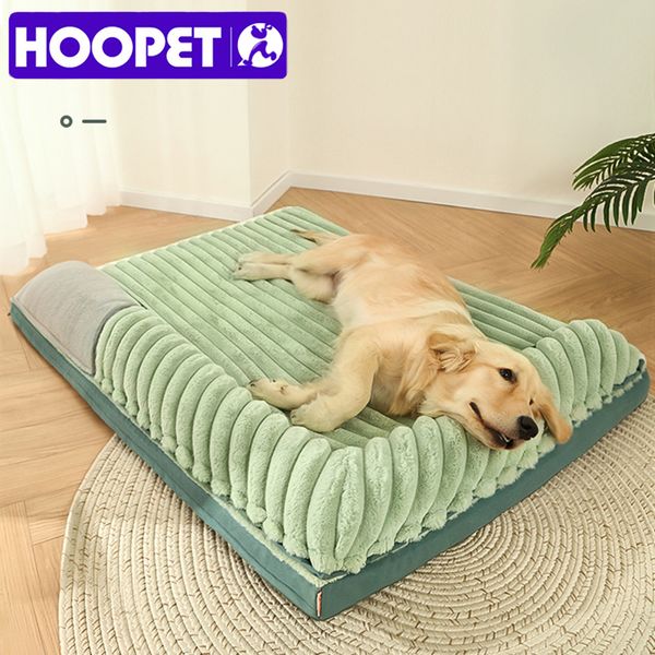 Penne per canili HOOPET L-3XL Letto per cani di grandi dimensioni Materassino lavabile rimovibile per cani Gatti Articoli per animali Comodo letto per gatti con doppio cuscino 230831