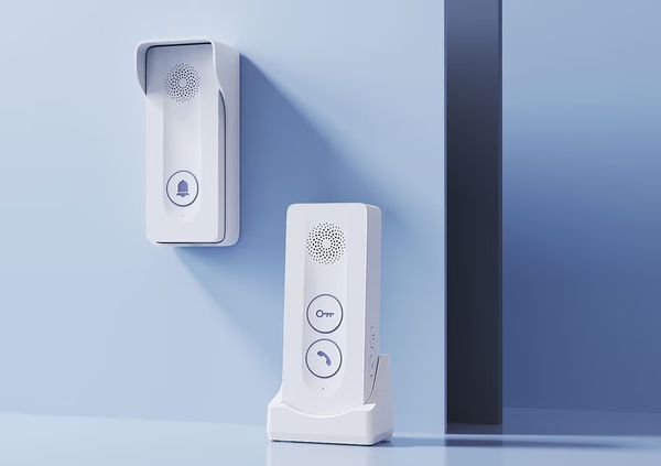 Segnale wireless integrato, citofono bidirezionale, campanello intercomunicante wireless con sblocco remoto con un solo pulsante