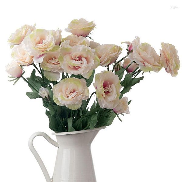 Fiori decorativi 67 cm Real Touch Palloncino Decorazione della stanza artificiale Decorazione di nozze Flores Artificiales Platycodon Grandiflorum Fiore finto