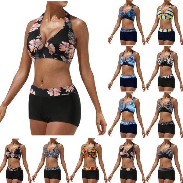 Mulheres Swimwear Beach Outfits para Mulheres Atlético Designer Two-Peça Bikini Sets Sexy Cintura Alta 2023 Mujer