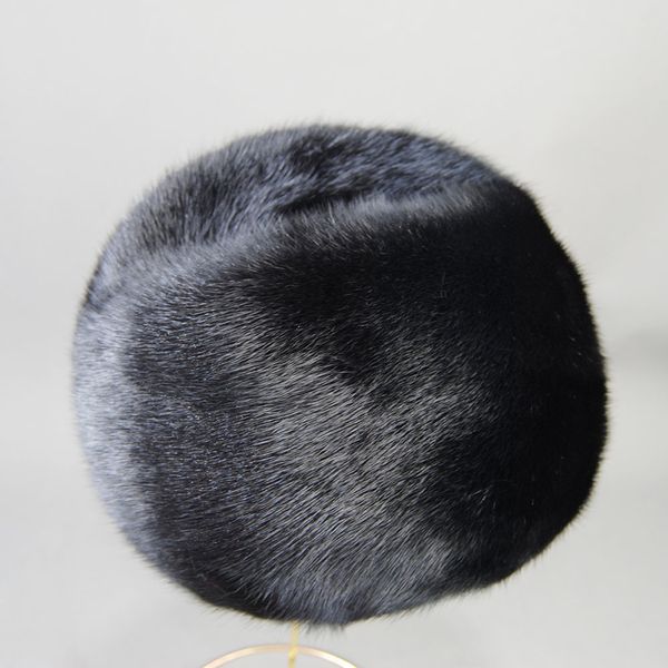 Berets Inverno Mulheres Quente Proteção de Orelha À Prova de Vento Bomber Lei Feng Chapéu Jaqueta Mink Fur Earmuffs Black Ski Cavalry Catcher Cold Snow Cap 230831