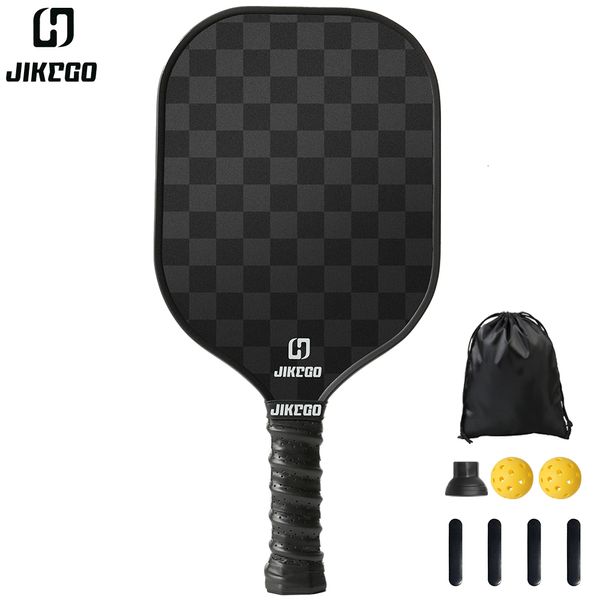 Squashschläger JIKEGO 18K Carbon Fiber Pickleball Paddle 16mm Professionelle Pickle Ball Schläger Schläger Männer Frauen Kind 230831