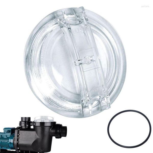 Conjunto acessório de banho Piscina Bomba Tampa Substituição com 1 O-Ring Resistente ao Impacto Transparente Resistente a Altas Temperaturas