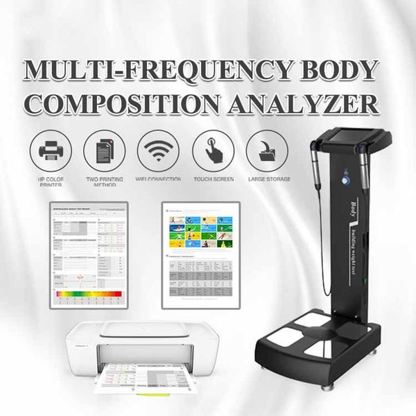Analyseur professionnel de graisse corporelle d'équipement de test de graisse de Composition corporelle avec l'analyseur de graisse musculaire d'imprimante couleur