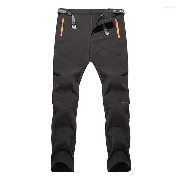 Calças masculinas verão tático homens impermeável caminhadas calça calças de trabalho respirável estiramento softshell retalhos esportes ao ar livre