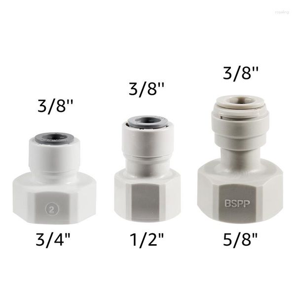 Canudos para beber ELECQUEEN Tubing Quick Joint. Adaptador fêmea de 9,5 mm (3/8) Push Fit X 5/8 '', conector de mangueira de fermentação caseira para acoplador de barril, haste de torneira