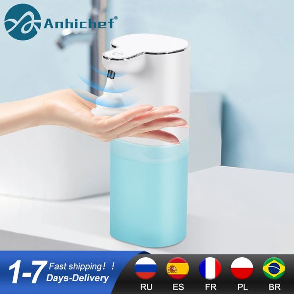 Dispenser di sapone liquido Dispenser di sapone automatico con sensore Touchless Sensore a infrarossi Ricarica USB Dispenser di sapone liquido in schiuma Disinfettante per le mani per il bagno 230831