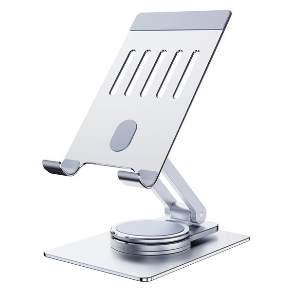 HZ26 Stand de rotação mecânica Stand dobrável Smartphone para celular Suporte de alumínio de alumínio Suporte de telefone de metal para mesa de comprimido de mesa na caixa de varejo