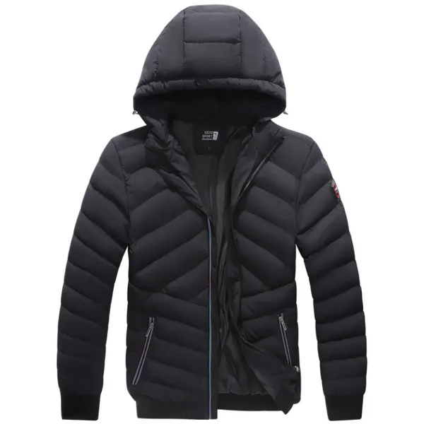 Coletes masculinos homens 2023 Marca de inverno Jaqueta espessa e com capuz de parkas casual casual para fora do vento Jaqueta masculina my500