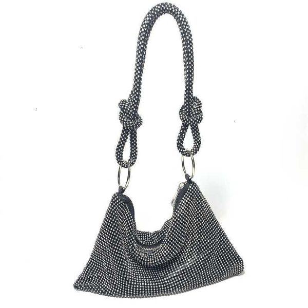 Handtasche Ausverkauf Einzelhandel Großhandel Tasche Tide Flash Diamond Knotting Dinner Rhinestone Saccoche Studded Armpit Bankett