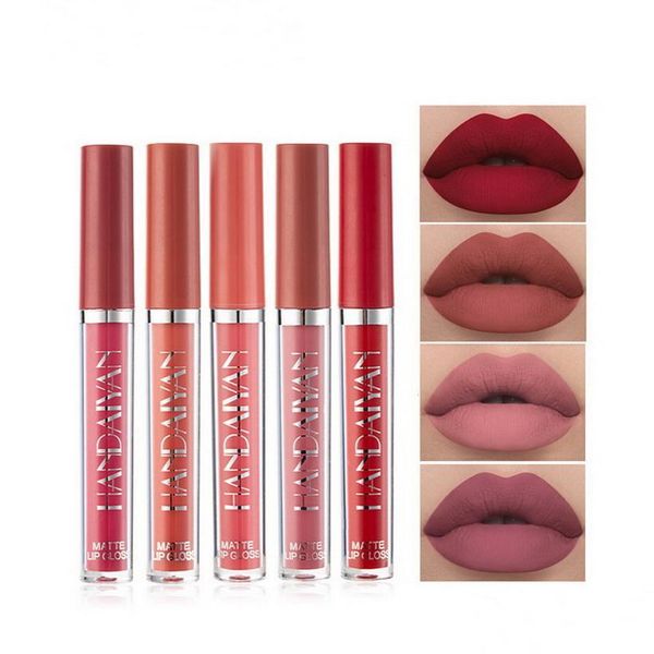 Lipgloss Handaiyan Y Basis Flüssige Lippenstifte Organizer Matte Oberfläche Wasserdicht Langlebig Mini Dünne Lipgloss Tubes Großhandel Lipper Dhgcs