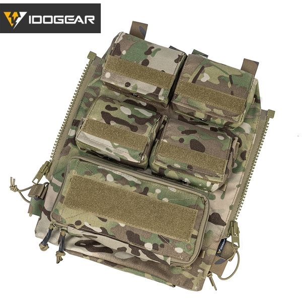 Borse outdoor IDOGEAR Tactical Pouch Bag Zip On Panel Zaino modulare per piastra W Mag AVS JPC20 CPC Vest 3573 230228