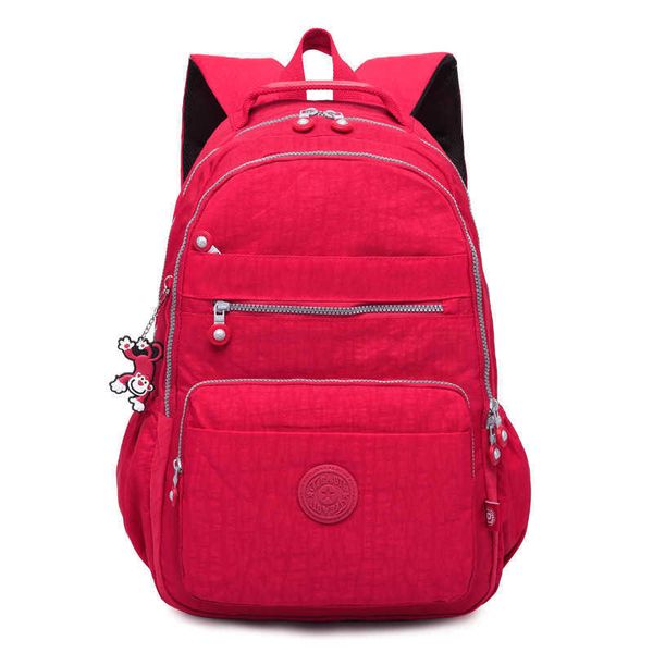 Mochila 2022 Mochila feminina para meninas adolescentes Marca Nylon Backpacks Mochila feminina Feminino Bagpack Bagpack School Women Bagj230301