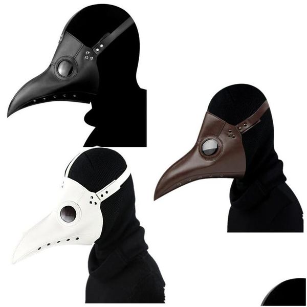 Altre forniture per feste festive Halloween Divertente Peste Doctor Bird Mask Latex Punk Maschere Cosplay Becco Adt Event Puntelli Drop Delivery H Dhcl8