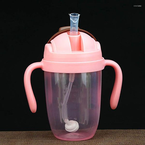 Garrafas de água Mini 300ml Kids Bottle com alça bebida para bebê BPA Free Tritan Infant's Straw ENFANT