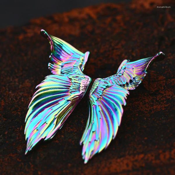 Correntes aroutty colorido butterfly casal amantes de aço inoxidável mulheres colares pingentes para meninas namorado jóias presente de criatividade