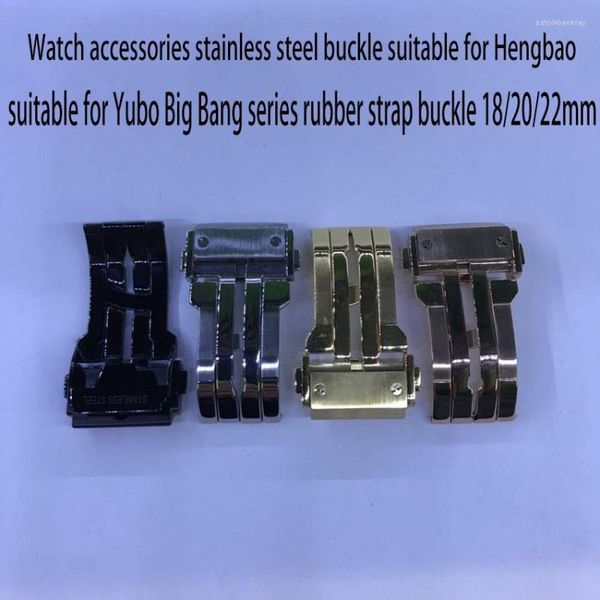 Accessori per cinturini per orologi Fibbia in acciaio inossidabile adatta per cinturino in caucciù Hengbao Yubo serie Big Bang 18/20 / 22mm