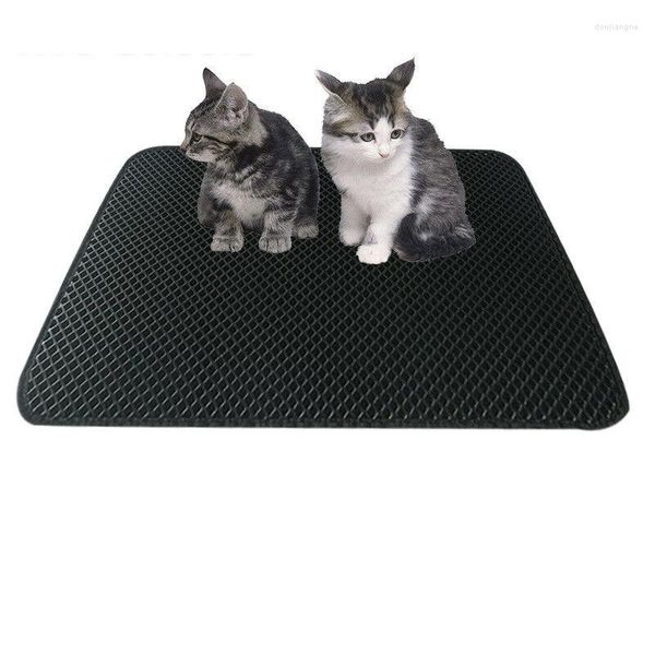 Кровати для кошек Практический складной двойной подстилка для коврика водонепроницаемой нижний слой PET RUG EVA Пена ловушки