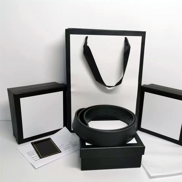 Cinture da uomo firmate Cintura da donna Cintura con fibbia in ottone Cintura di design classica in vera pelle Pelle bovina di alta qualità Larghezza 2,0 cm 3 cm 3,8 cm Con confezione regalo