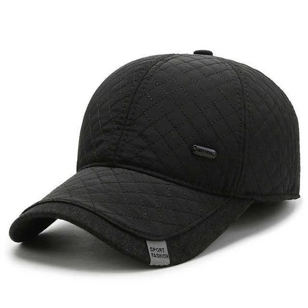 Caps de bola Novo boné de beisebol de inverno para homens com proteção de ouvido Proteção de ouvido ao ar livre espessa chapéus de snapback quente chapéus de hip hop gorras z0301