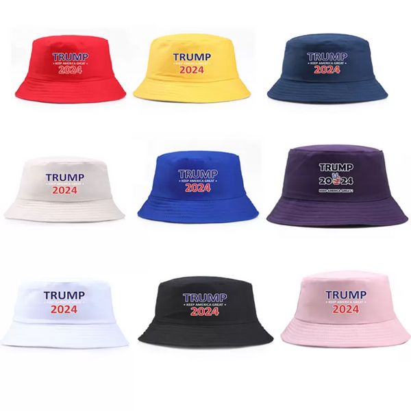 Trump 2024 Cappello Bucket Sun Cap USA Elezioni presidenziali Cappelli da pescatore Elezioni Berretti da baseball Salva di nuovo l'America Commercio all'ingrosso EE