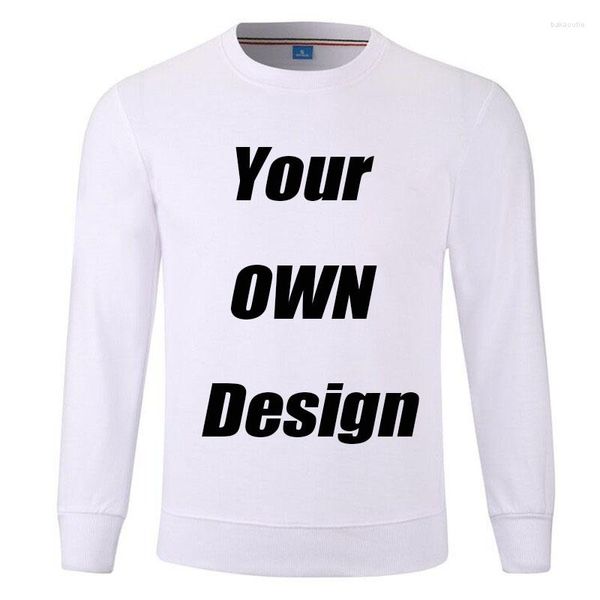 Herren Hoodies BTFCL Angepasst Männer Frauen Sweatshirt Druck Wie Po Oder Logo Text DIY Ihr EIGENES Design Weiße Baumwolle Harajuku