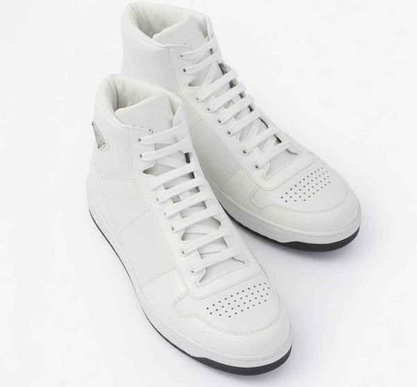 2024 Popular Casual-elegante Downtown Homens Sapatos Alto Nappa Couro Branco Preto Sneaker Top Marca Atacado Desconto Homem Skate Andando com Caixa